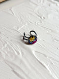 Anillo flor seca