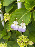 Pendientes flor morada